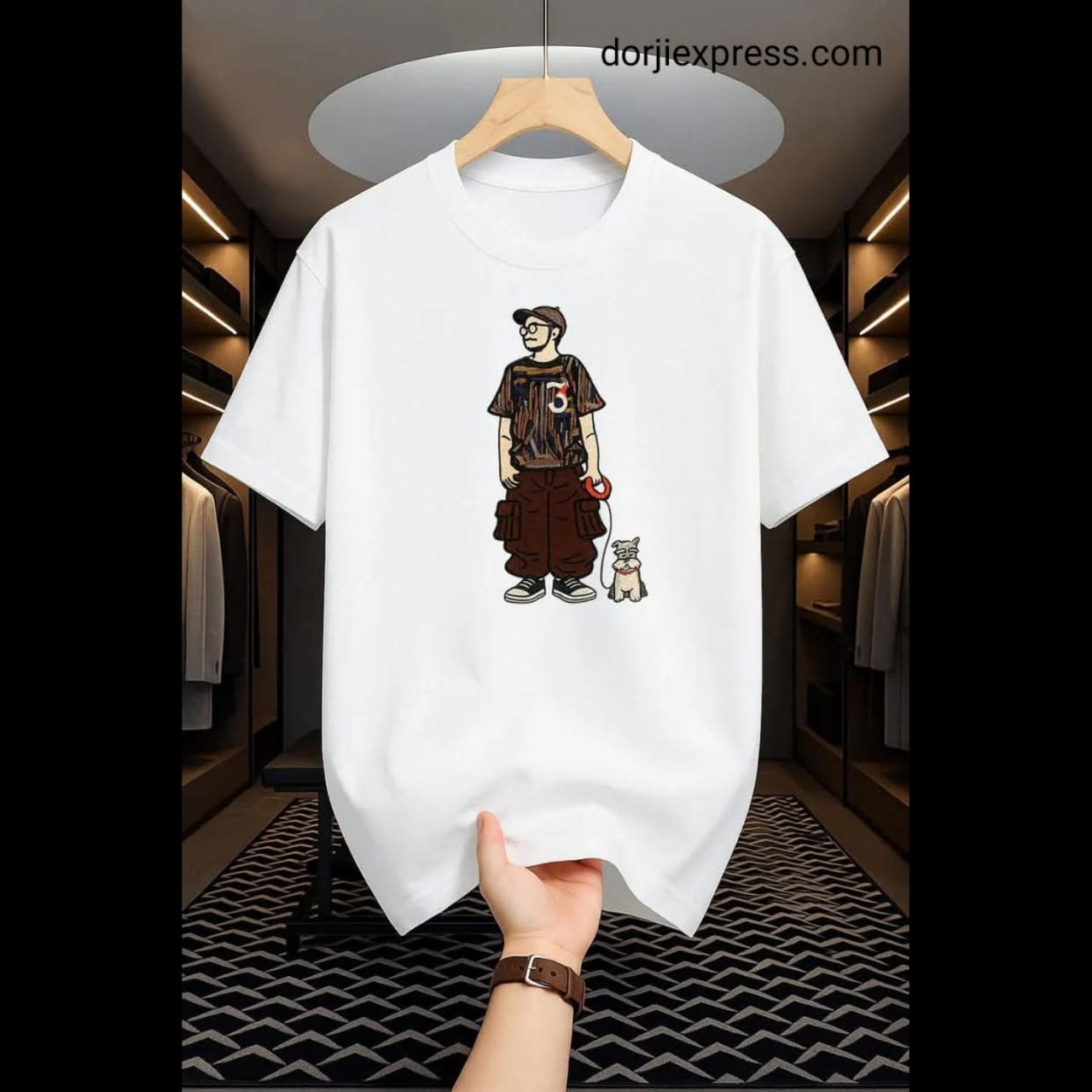Drop Shoulder T Shirt - Makuta White