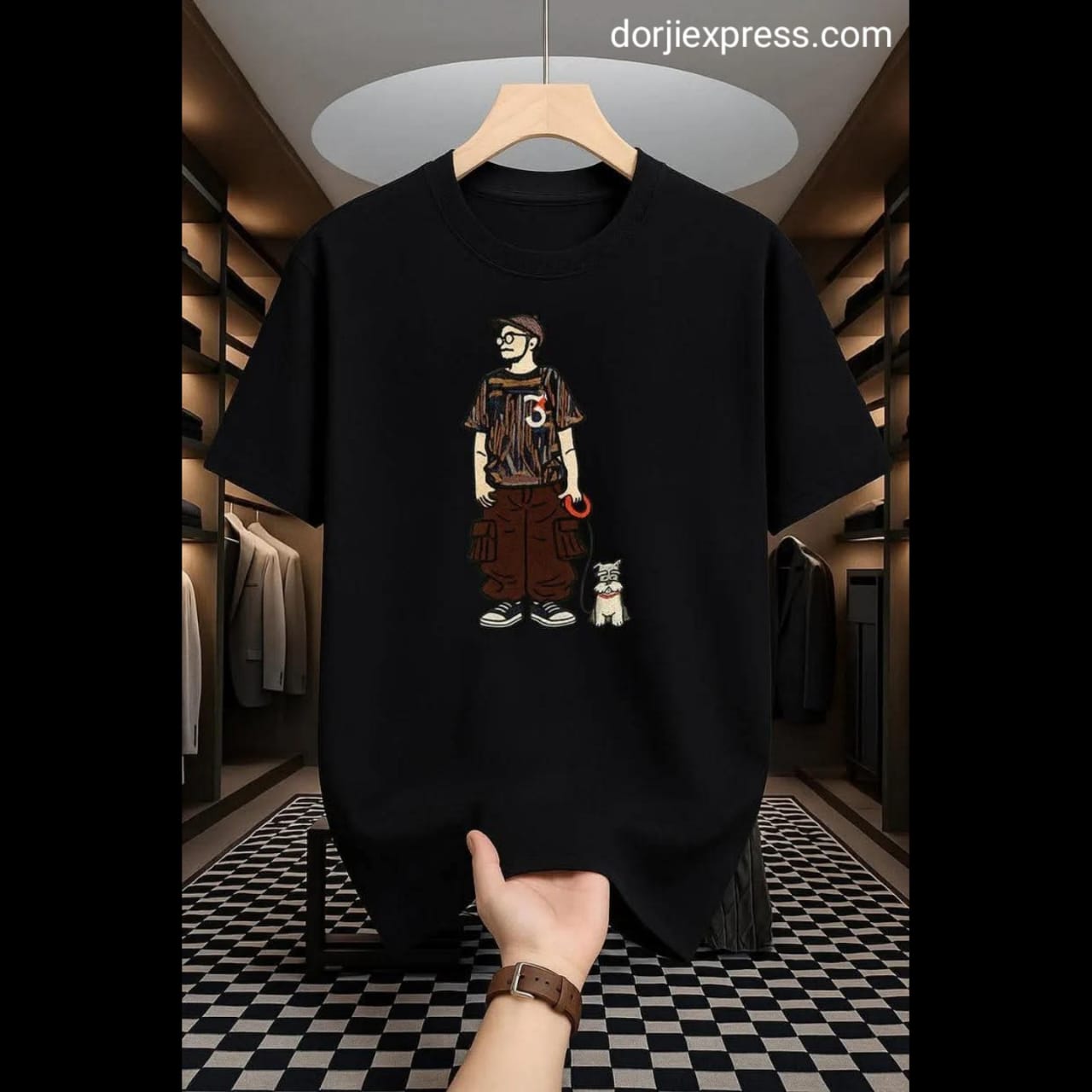 Drop Shoulder T Shirt - Makuta Black