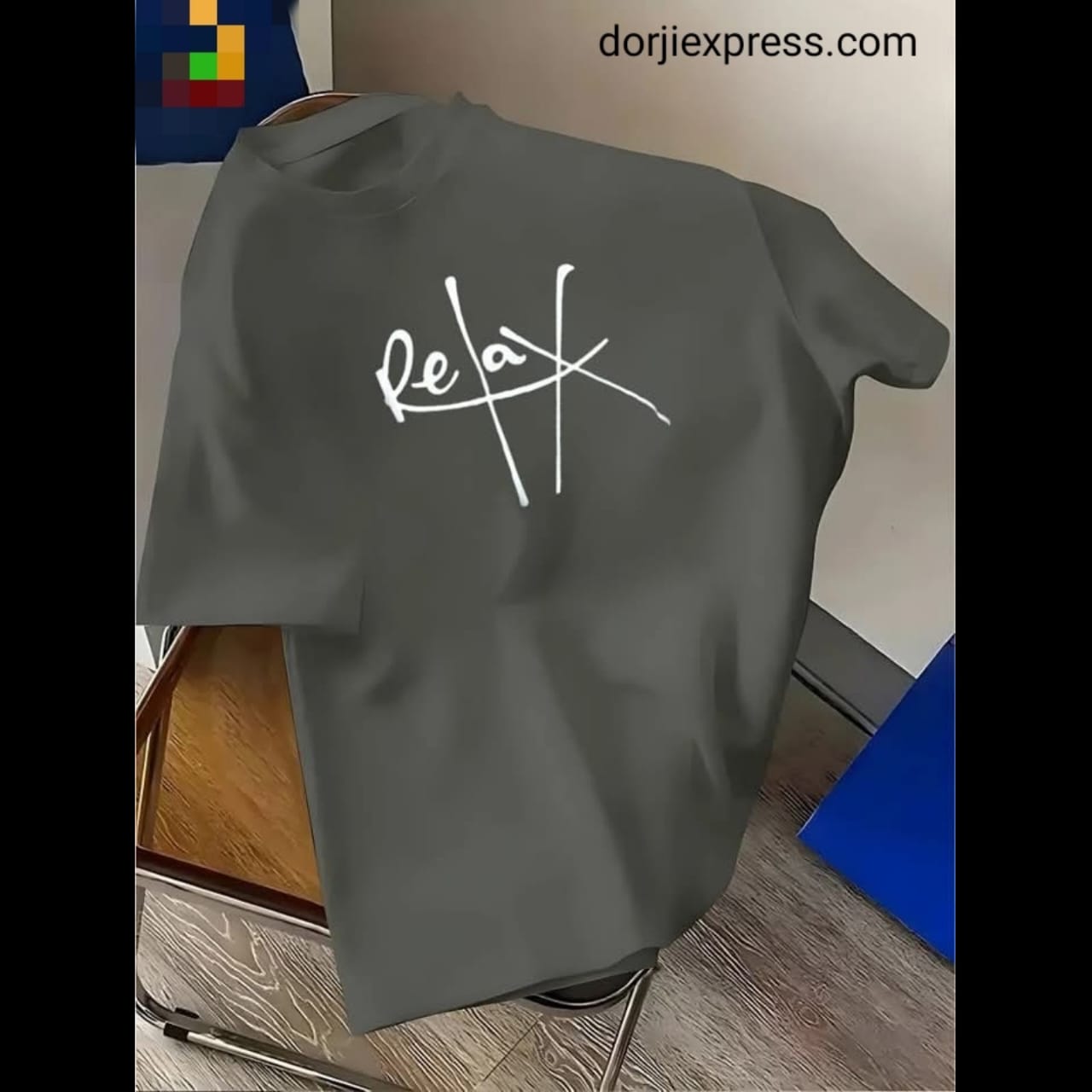 Drop Shoulder T Shirt - Relax Ash